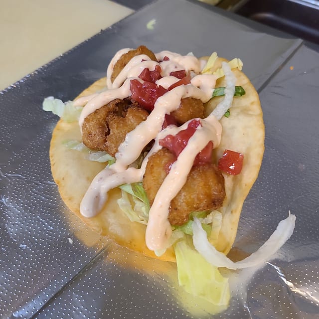 Fried Cauliflower Taco.