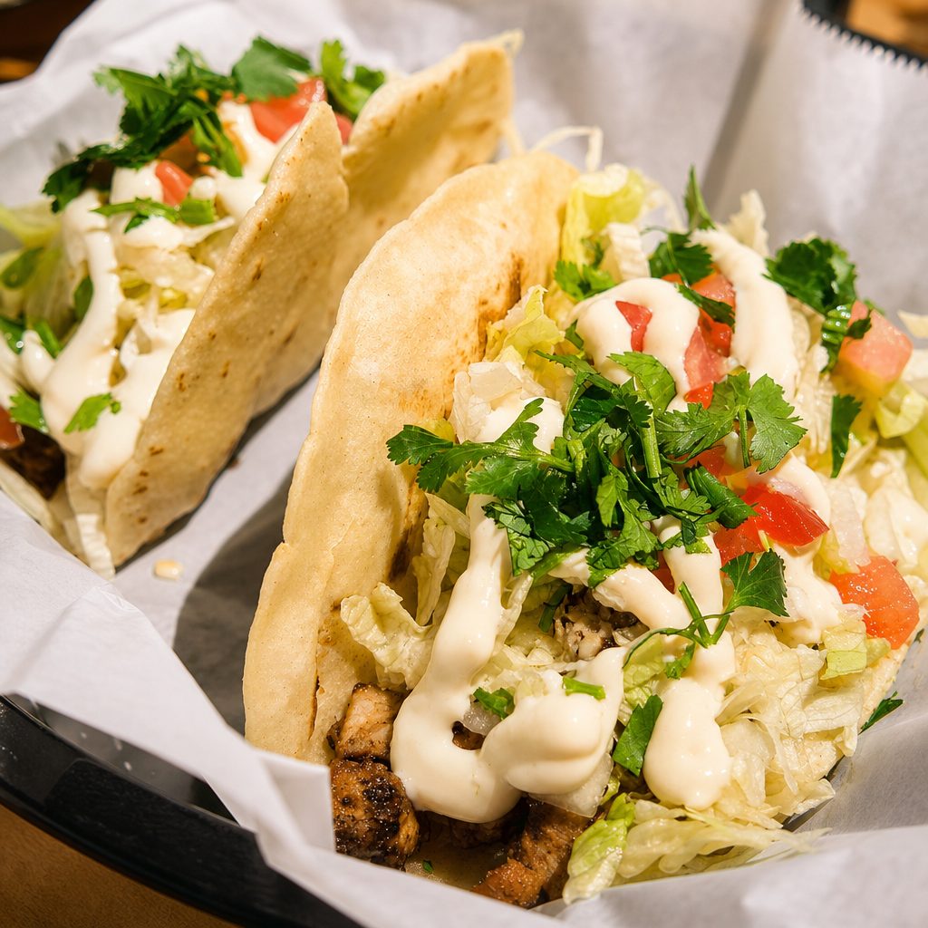 Buy 3 Tacos, Get 1 Free.