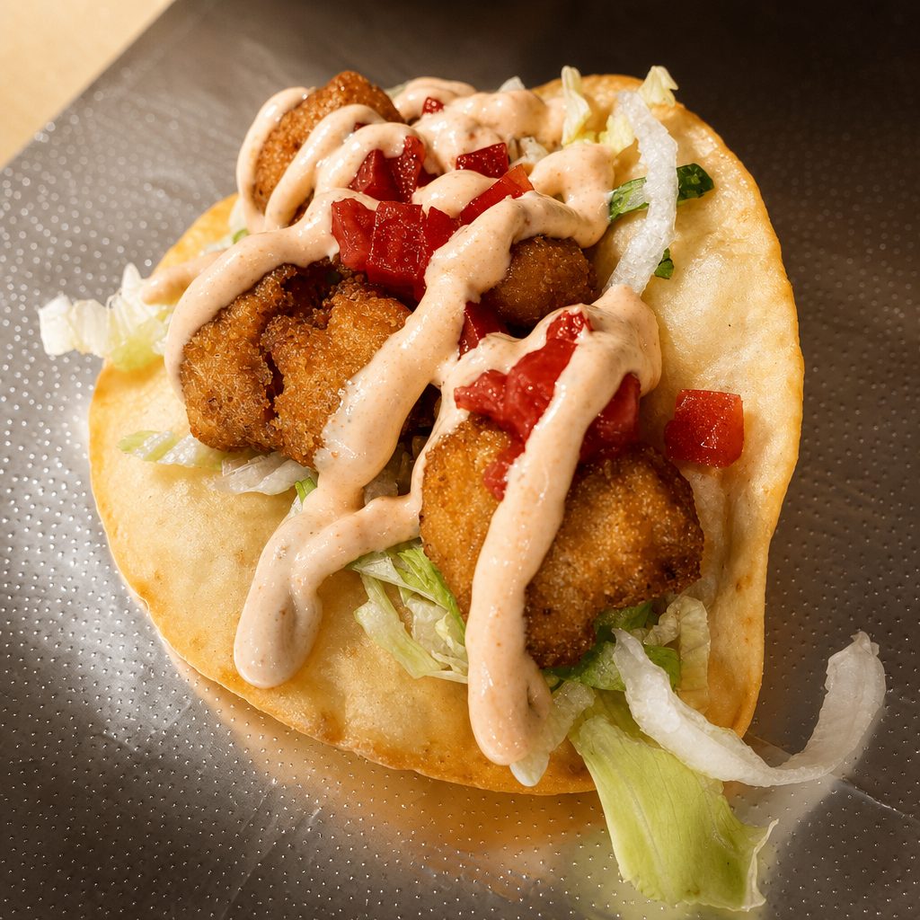 Fried Cauliflower Taco.